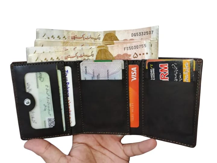 PU Leather Trifold Wallet