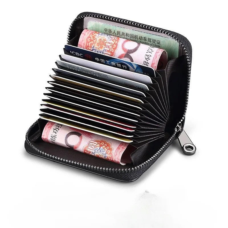 PU Leather Zipper Wallets