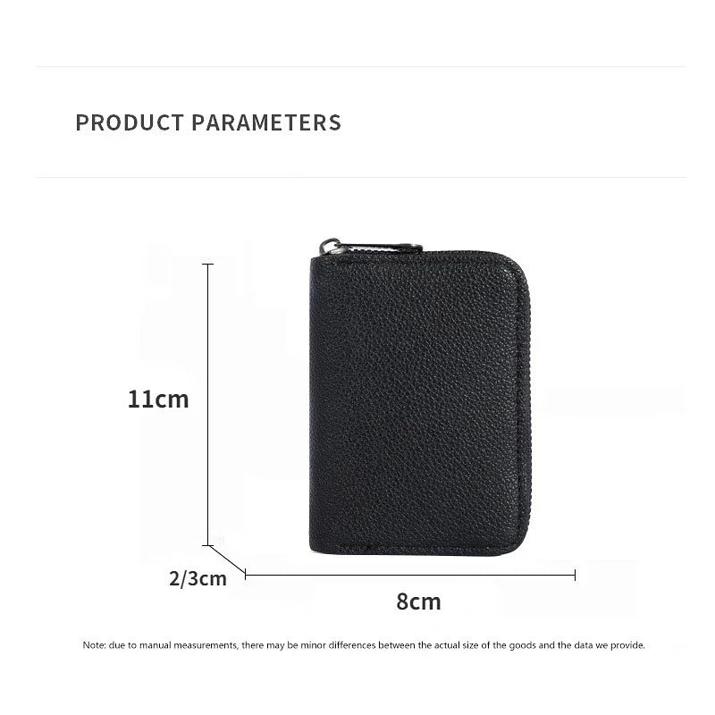 PU Leather Zipper Wallets