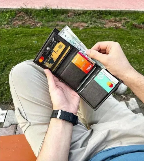 Leather Trifold Wallet